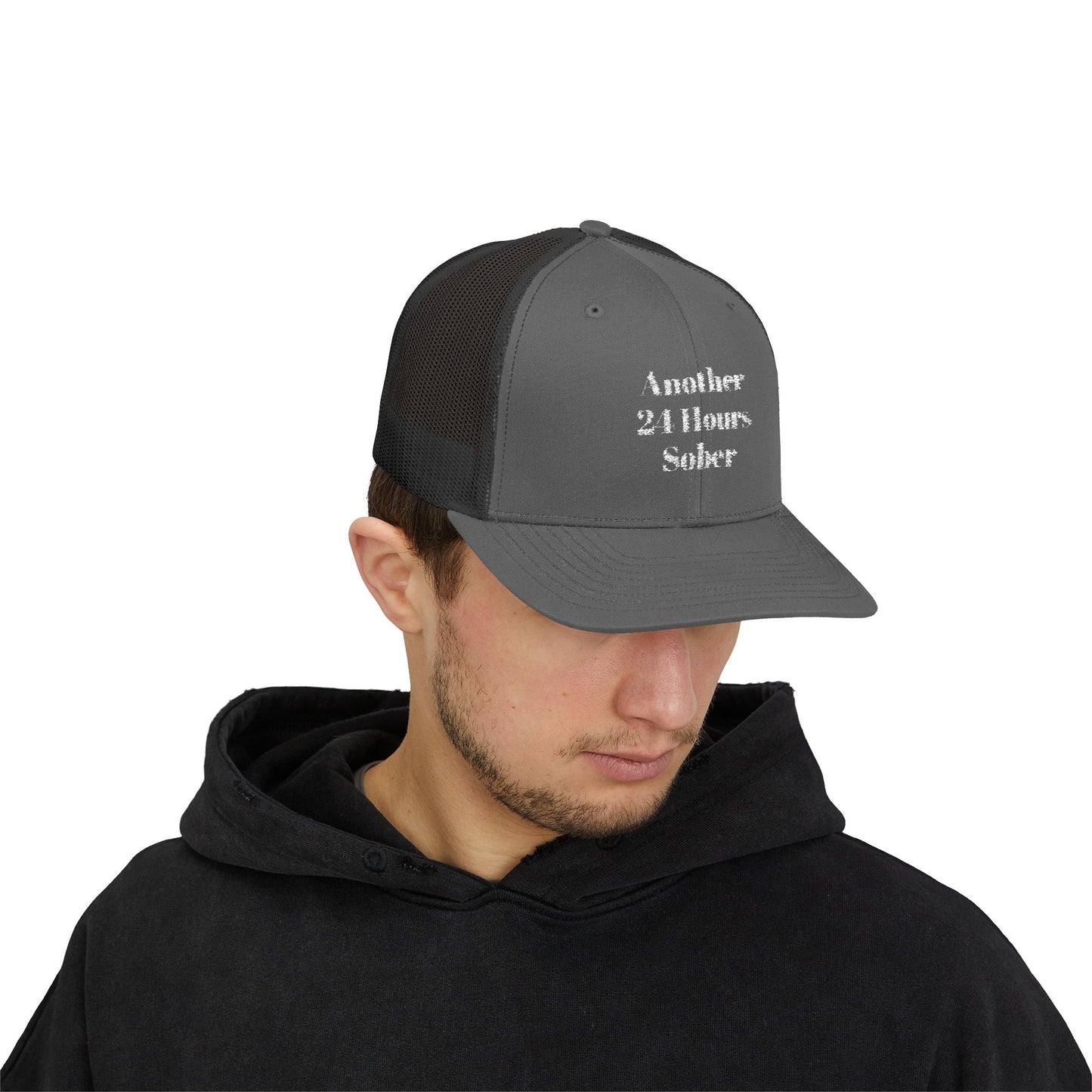 Sober Support Snapback Trucker Cap, Recovery Gift, Inspirational Hat, Addiction Awareness, Sobriety Celebration