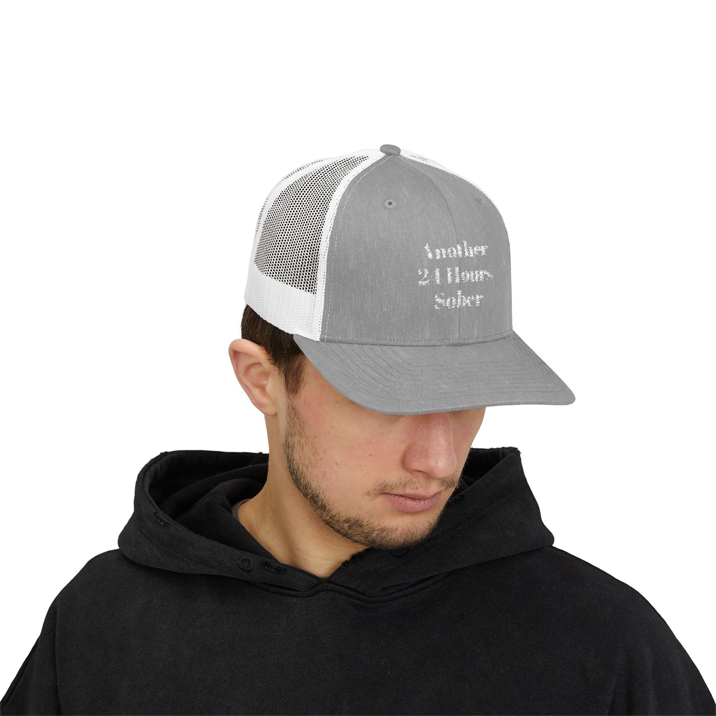 Sober Support Snapback Trucker Cap, Recovery Gift, Inspirational Hat, Addiction Awareness, Sobriety Celebration