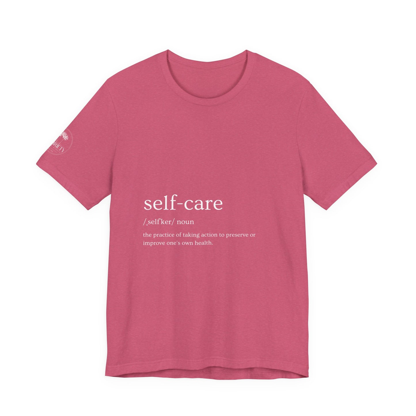 Self-Care Unisex Jersey Tee | Comfort & Relaxation | Perfect for Self-Care Days, Gifts, Mindfulness, Wellness
