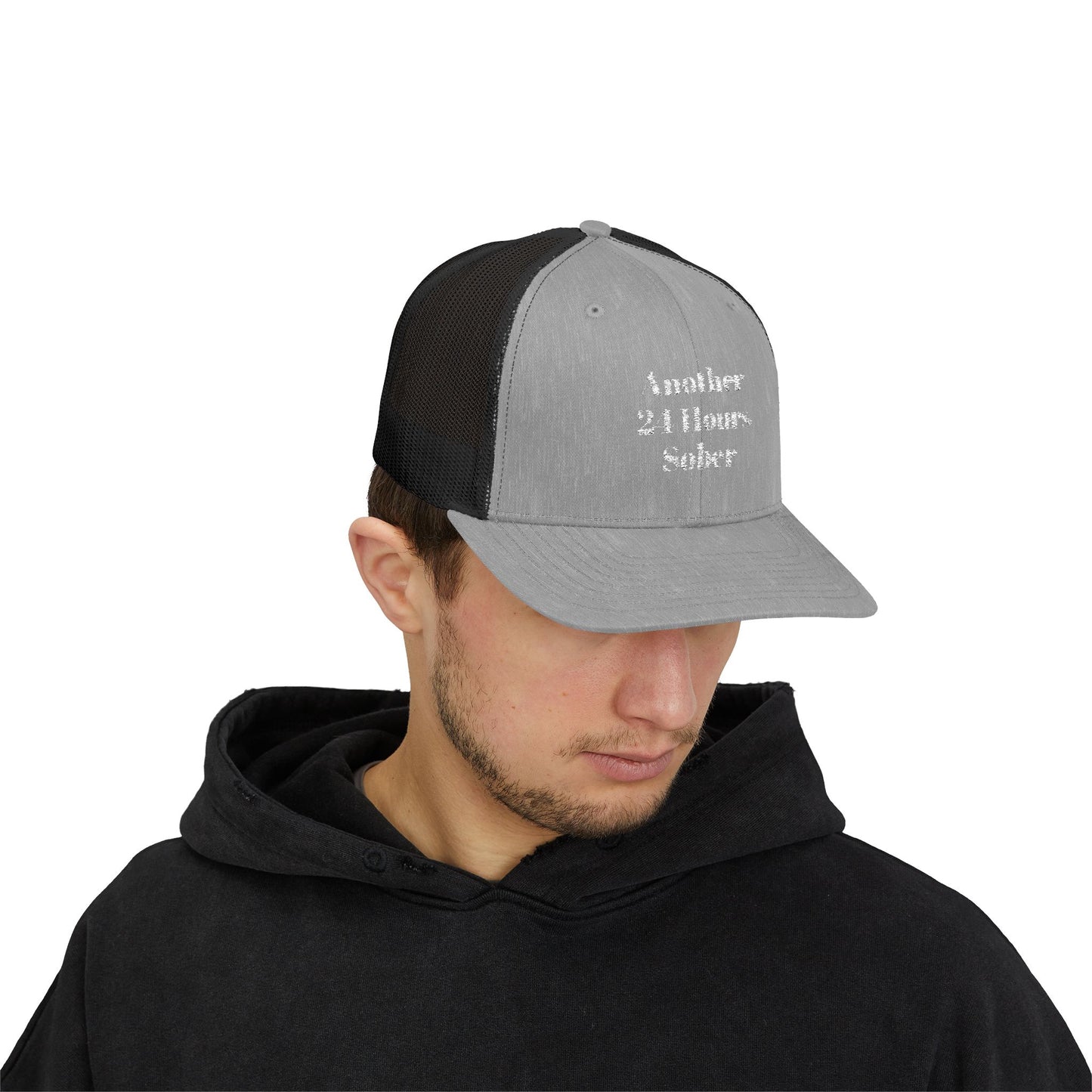 Sober Support Snapback Trucker Cap, Recovery Gift, Inspirational Hat, Addiction Awareness, Sobriety Celebration