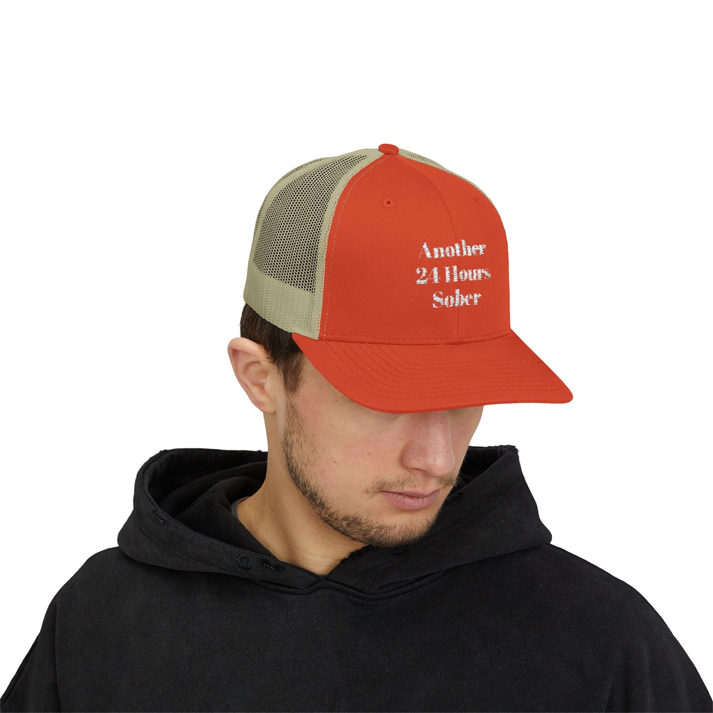 Sober Support Snapback Trucker Cap, Recovery Gift, Inspirational Hat, Addiction Awareness, Sobriety Celebration