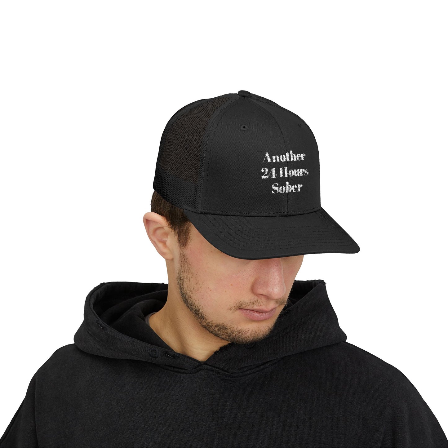 Sober Support Snapback Trucker Cap, Recovery Gift, Inspirational Hat, Addiction Awareness, Sobriety Celebration