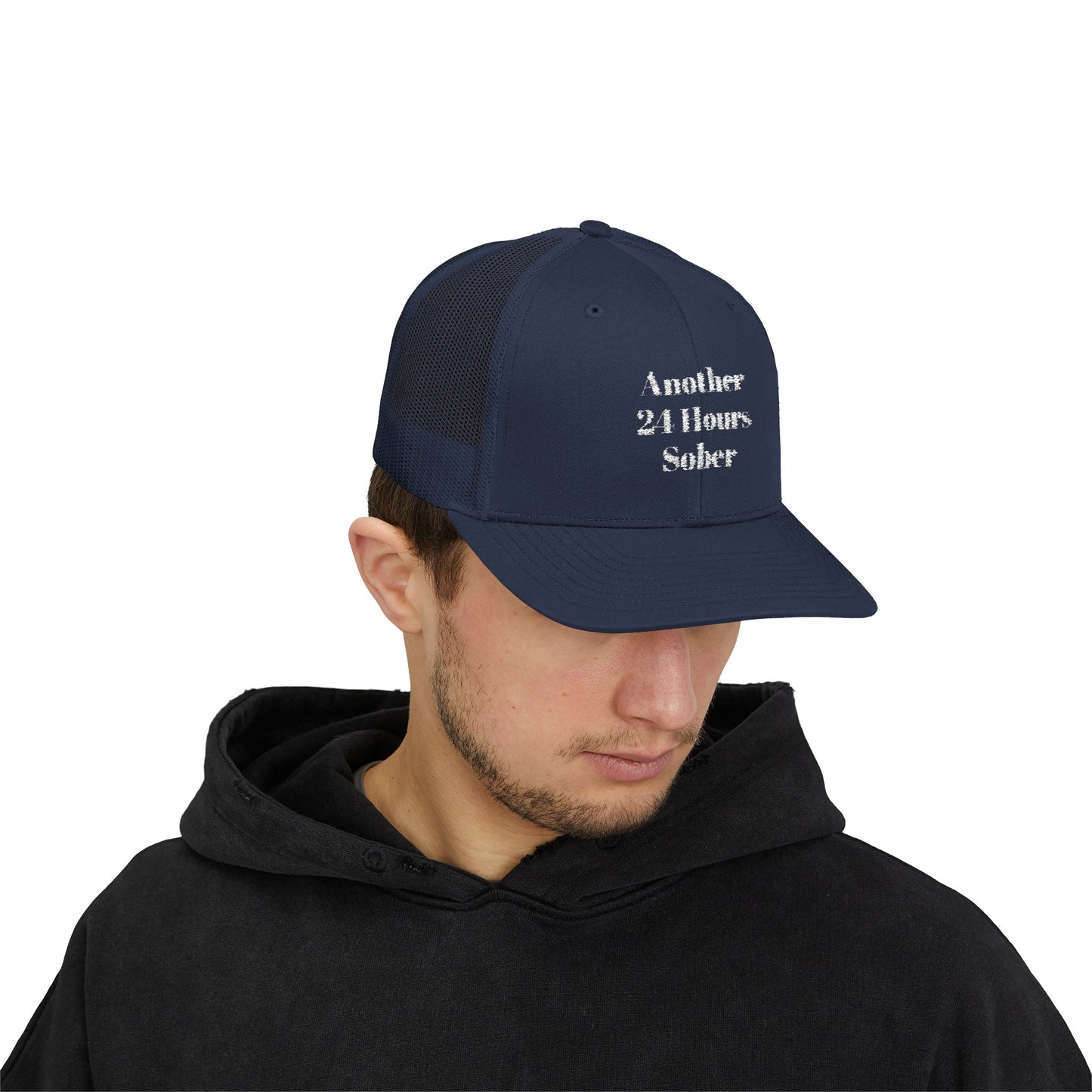 Sober Support Snapback Trucker Cap, Recovery Gift, Inspirational Hat, Addiction Awareness, Sobriety Celebration