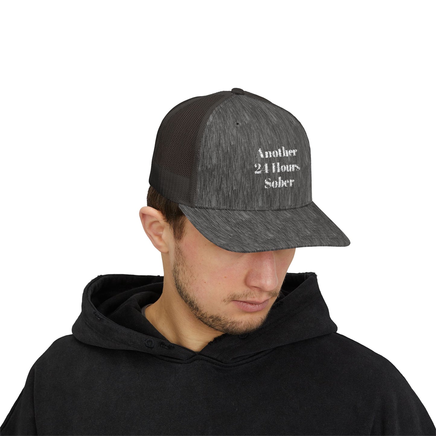 Sober Support Snapback Trucker Cap, Recovery Gift, Inspirational Hat, Addiction Awareness, Sobriety Celebration