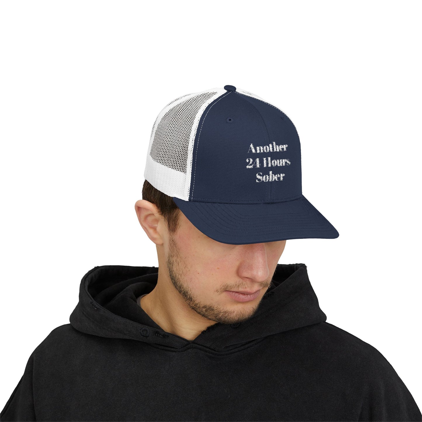 Sober Support Snapback Trucker Cap, Recovery Gift, Inspirational Hat, Addiction Awareness, Sobriety Celebration