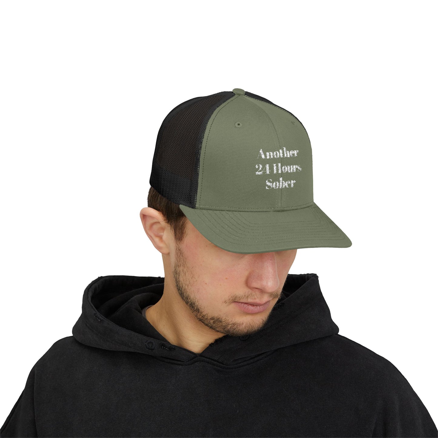 Sober Support Snapback Trucker Cap, Recovery Gift, Inspirational Hat, Addiction Awareness, Sobriety Celebration