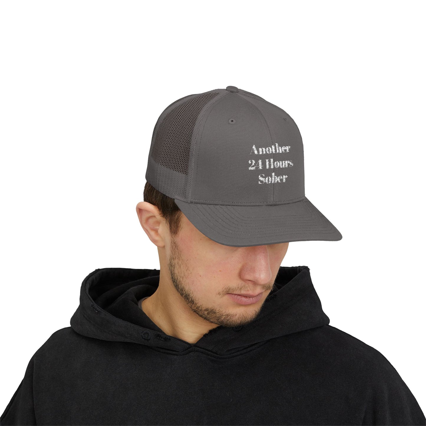 Sober Support Snapback Trucker Cap, Recovery Gift, Inspirational Hat, Addiction Awareness, Sobriety Celebration