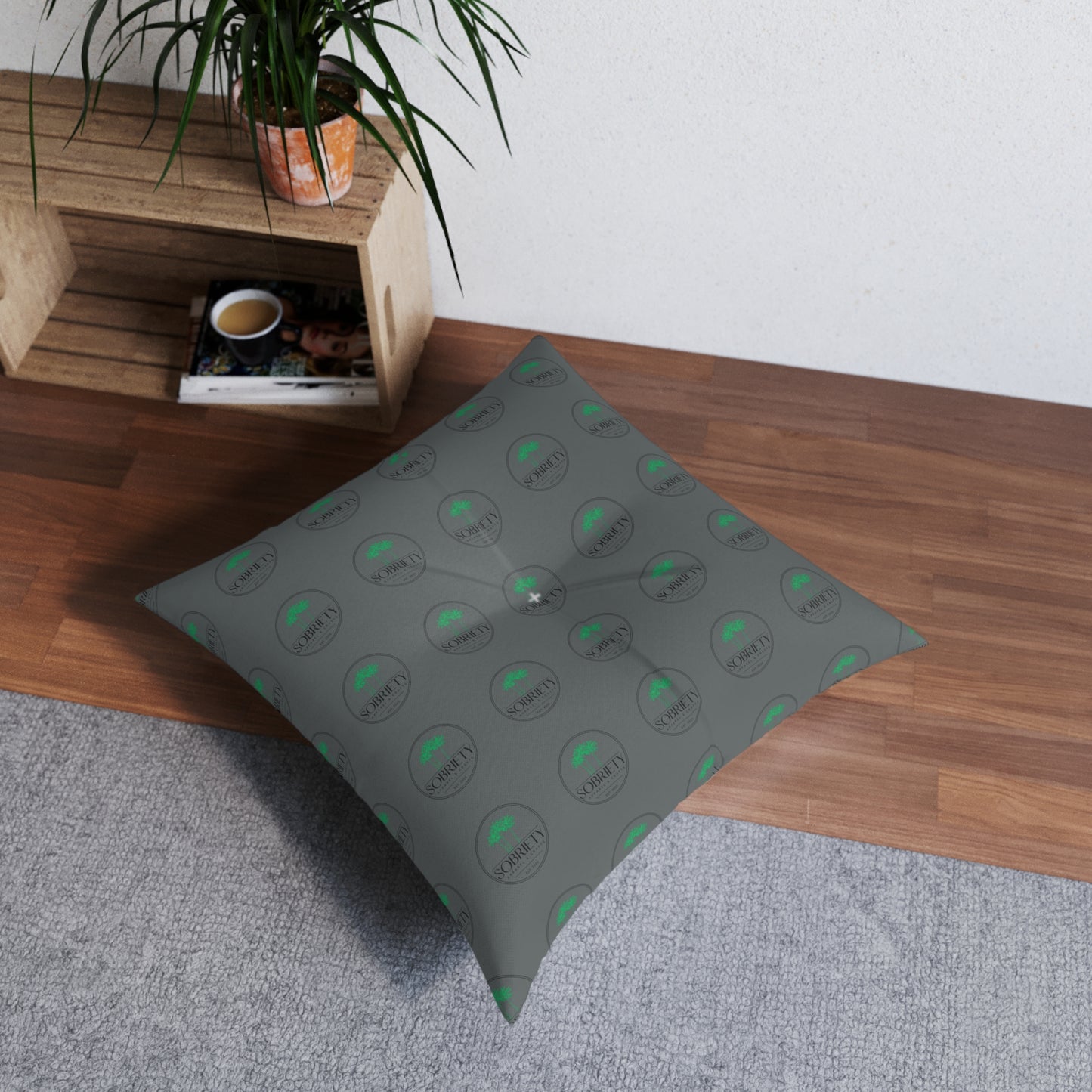 Stylish Tufted Floor Pillow for Cozy Living Spaces, Modern Home Decor, Relaxation Cushion, Living Room Accessory, Gift Idea