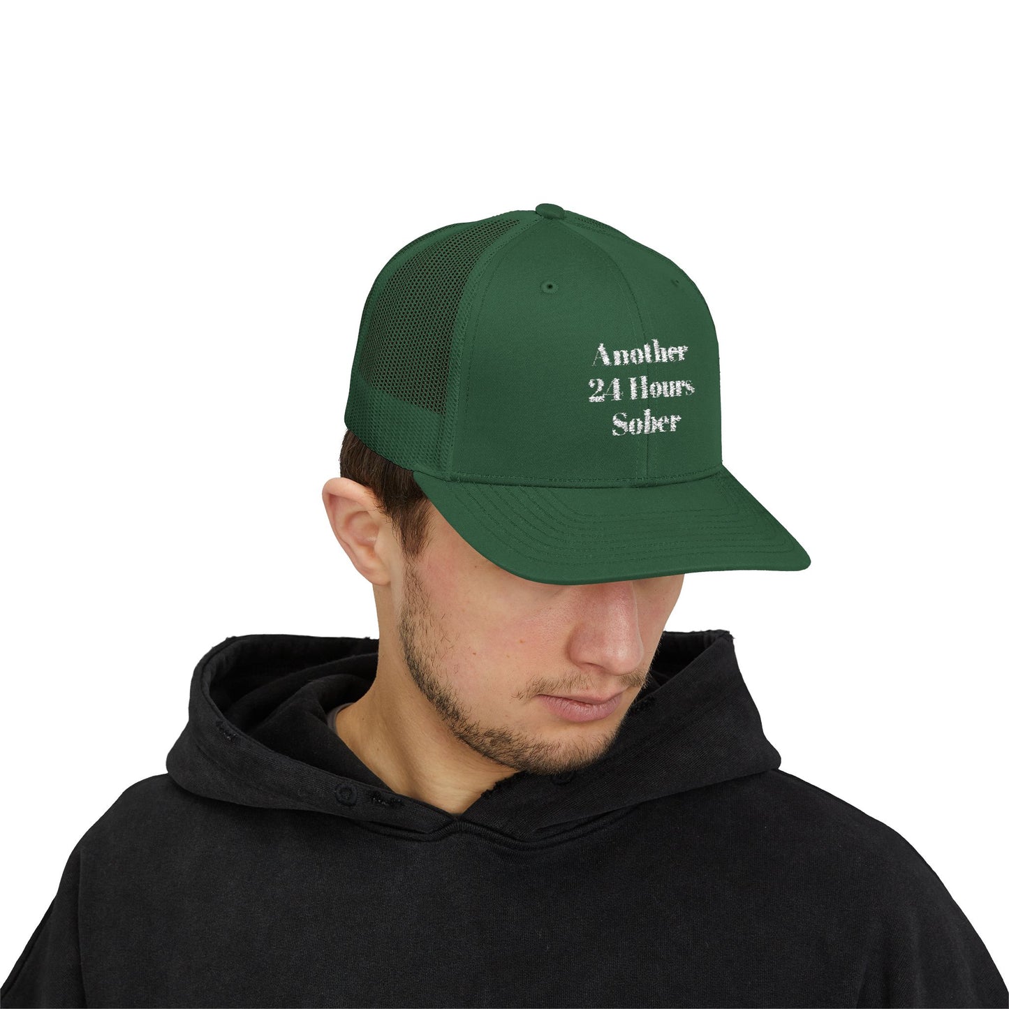 Sober Support Snapback Trucker Cap, Recovery Gift, Inspirational Hat, Addiction Awareness, Sobriety Celebration