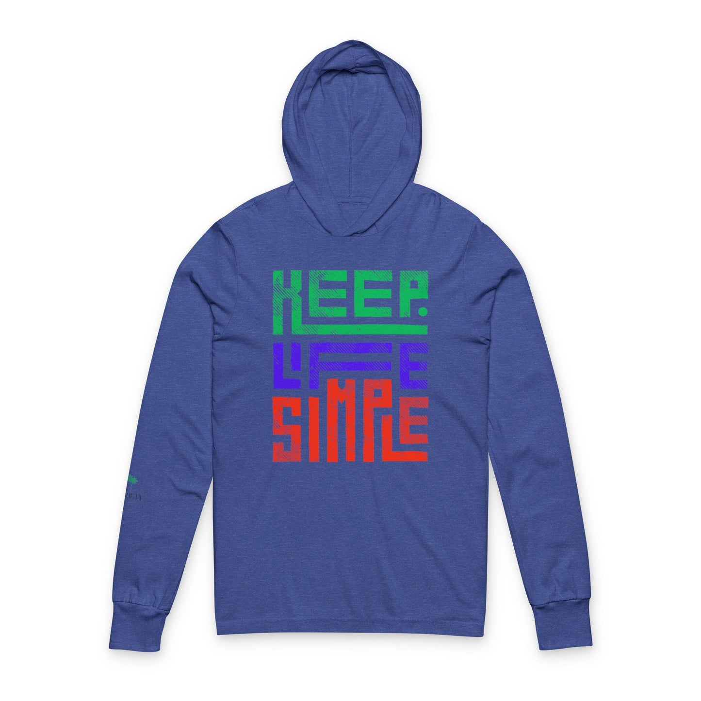 Unisex Hooded Long Sleeve Tee – Keep Life Simple | Casual Style, Everyday Comfort, Great for Hiking, Gift for Nature Lovers