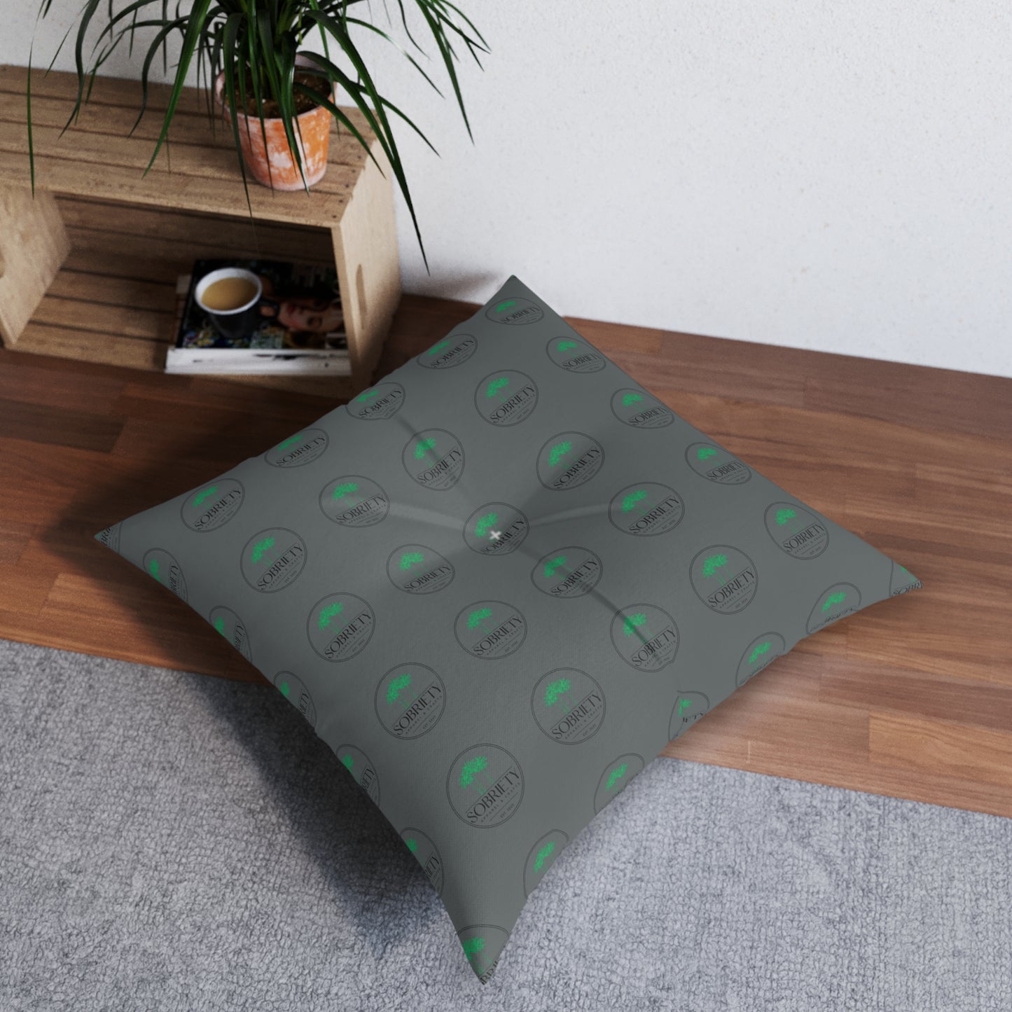 Stylish Tufted Floor Pillow for Cozy Living Spaces, Modern Home Decor, Relaxation Cushion, Living Room Accessory, Gift Idea