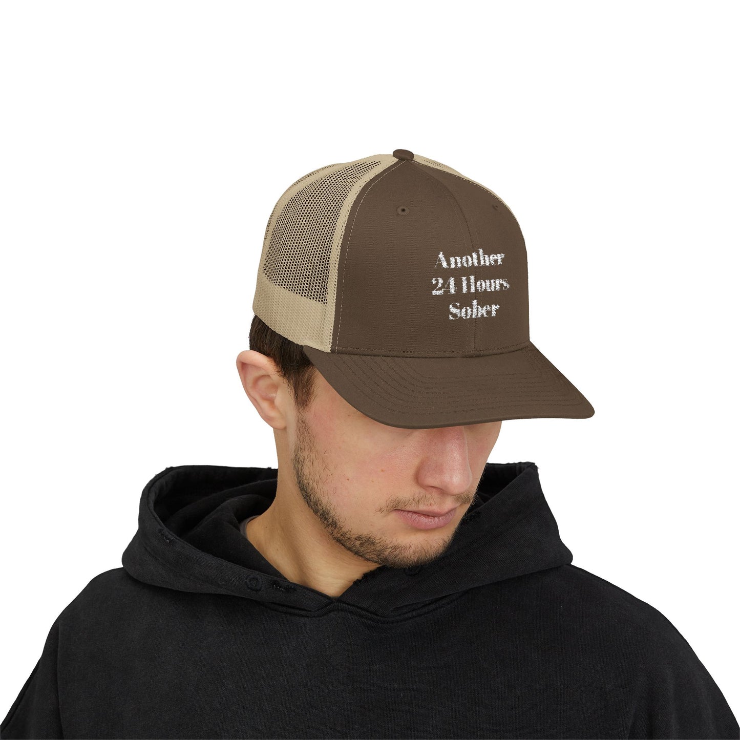 Sober Support Snapback Trucker Cap, Recovery Gift, Inspirational Hat, Addiction Awareness, Sobriety Celebration