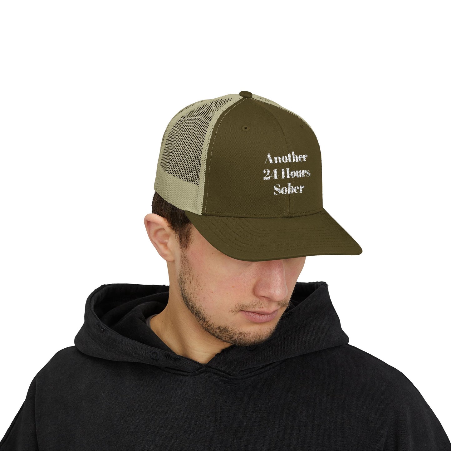 Sober Support Snapback Trucker Cap, Recovery Gift, Inspirational Hat, Addiction Awareness, Sobriety Celebration