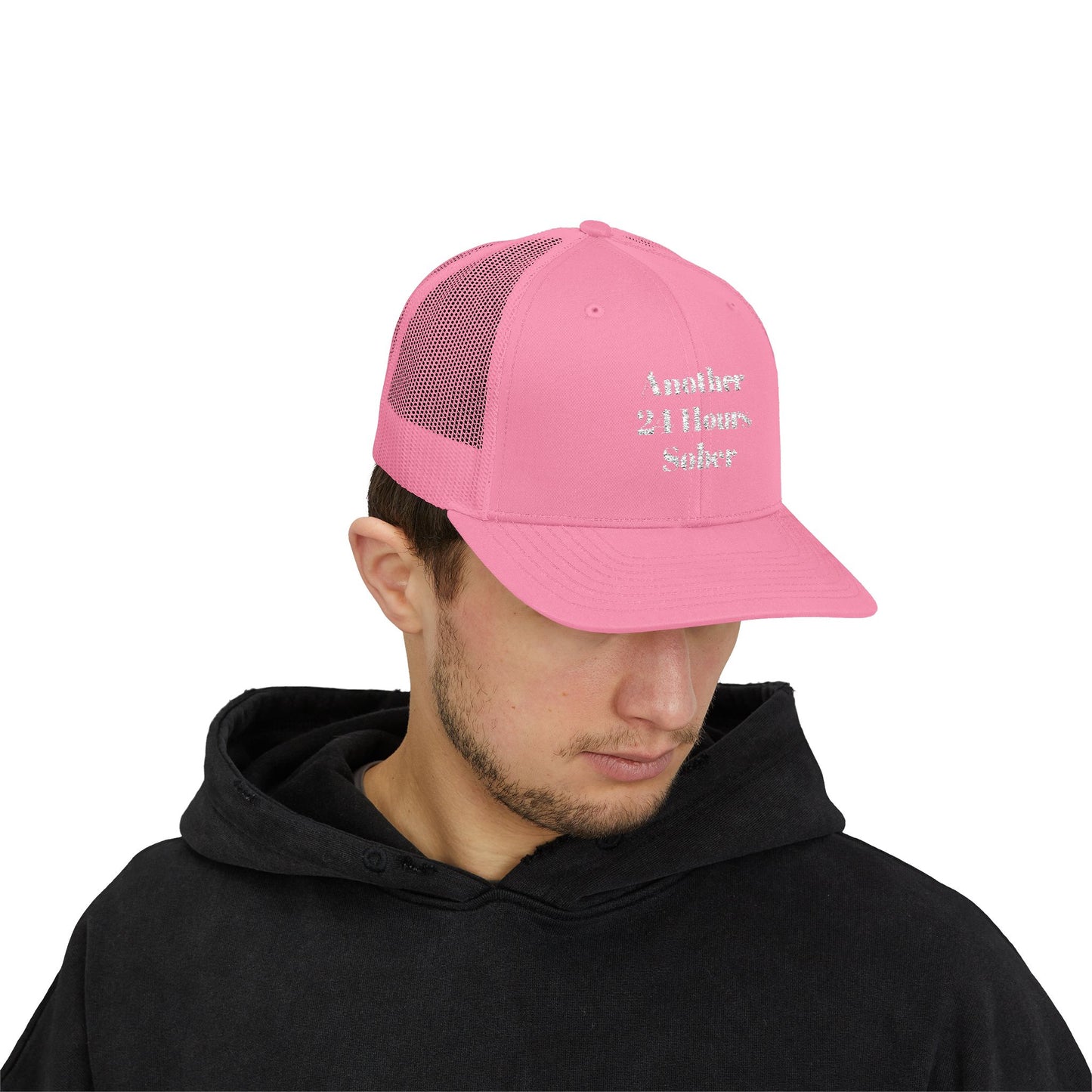 Sober Support Snapback Trucker Cap, Recovery Gift, Inspirational Hat, Addiction Awareness, Sobriety Celebration
