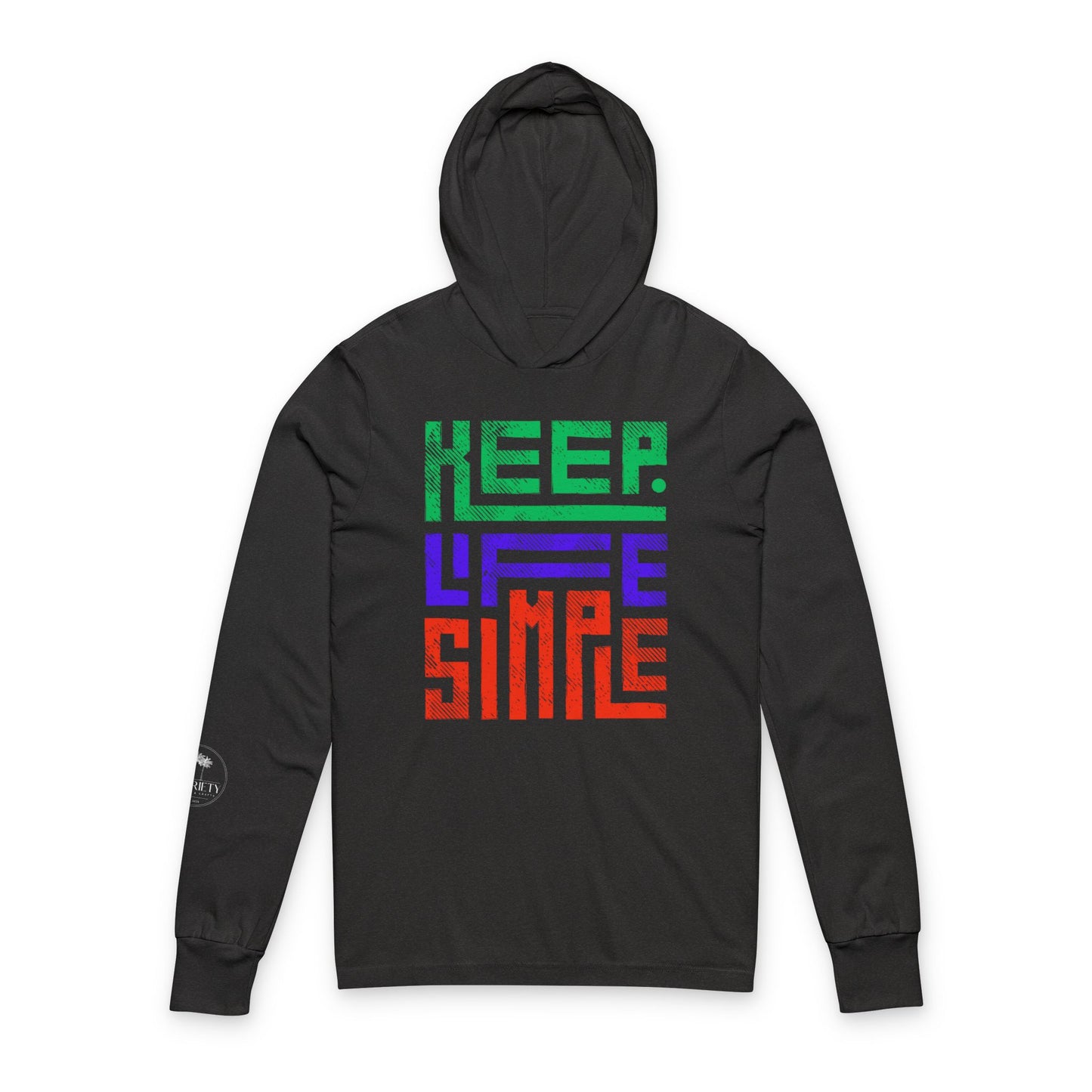 Unisex Hooded Long Sleeve Tee – Keep Life Simple | Casual Style, Everyday Comfort, Great for Hiking, Gift for Nature Lovers