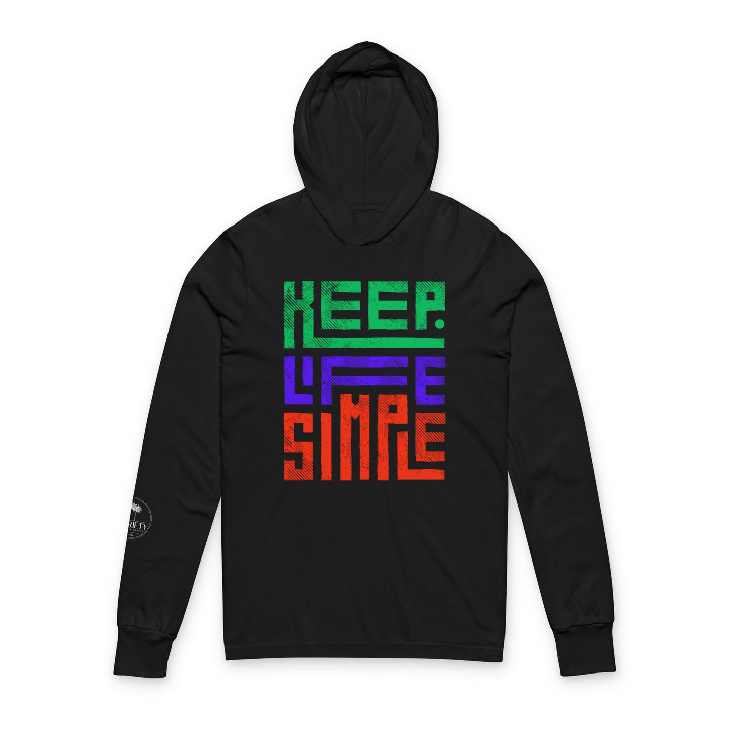 Unisex Hooded Long Sleeve Tee – Keep Life Simple | Casual Style, Everyday Comfort, Great for Hiking, Gift for Nature Lovers