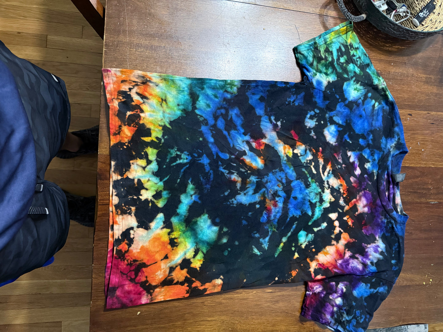Reverse Ice Tie-Dye multi-color shirt