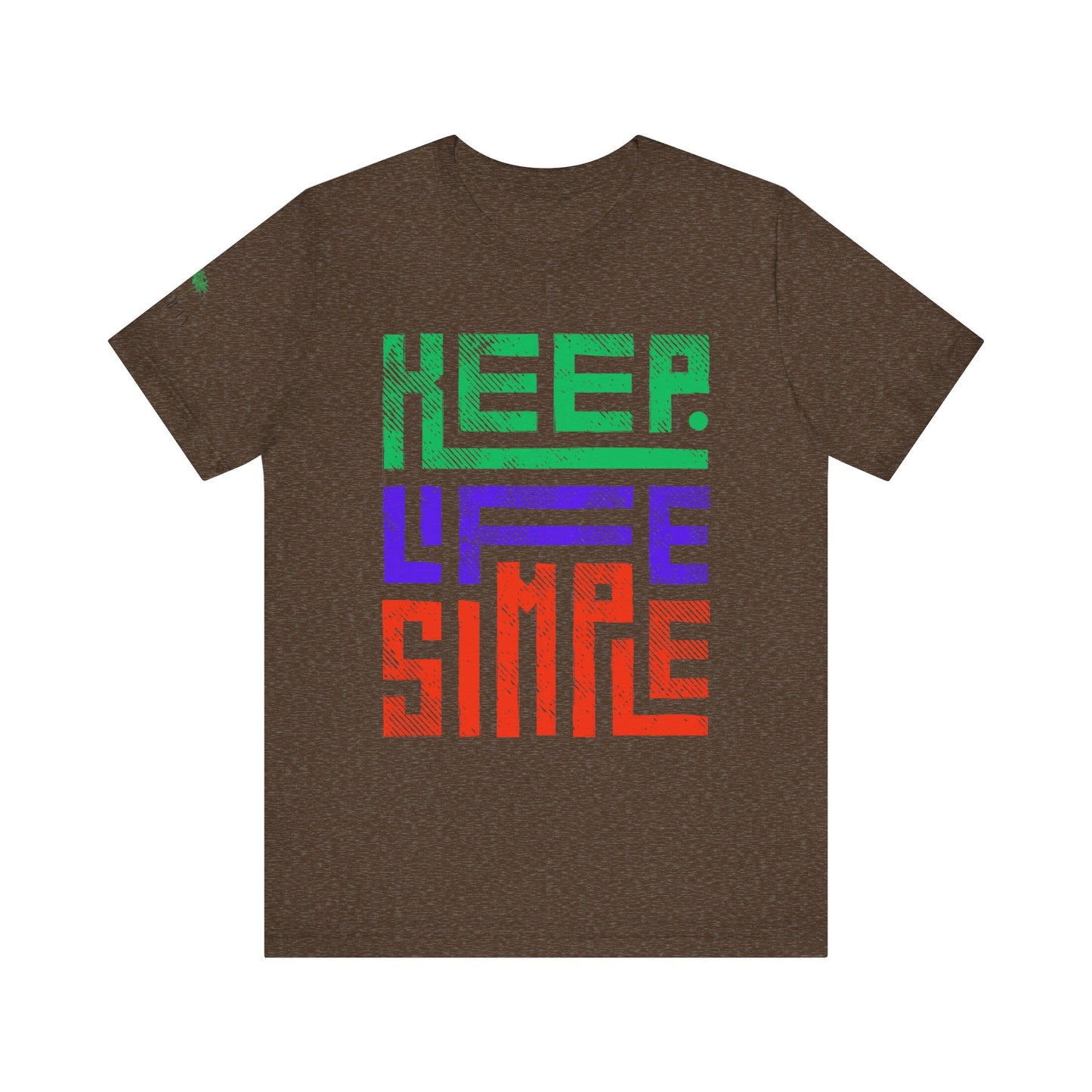 Keep Life Simple Unisex Tee, Relaxed Fit T-Shirt, Casual Wear, Gift for Minimalists, Stylish Everyday Shirt, Inspirational Quote Top