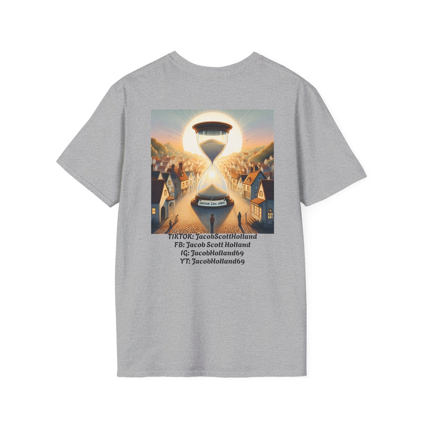 Another 24 Hours Sober Progress T-Shirt, Motivational Graphic Tee, Casual Wear, Gift for Friends, Perfect for Birthdays, Everyday Style