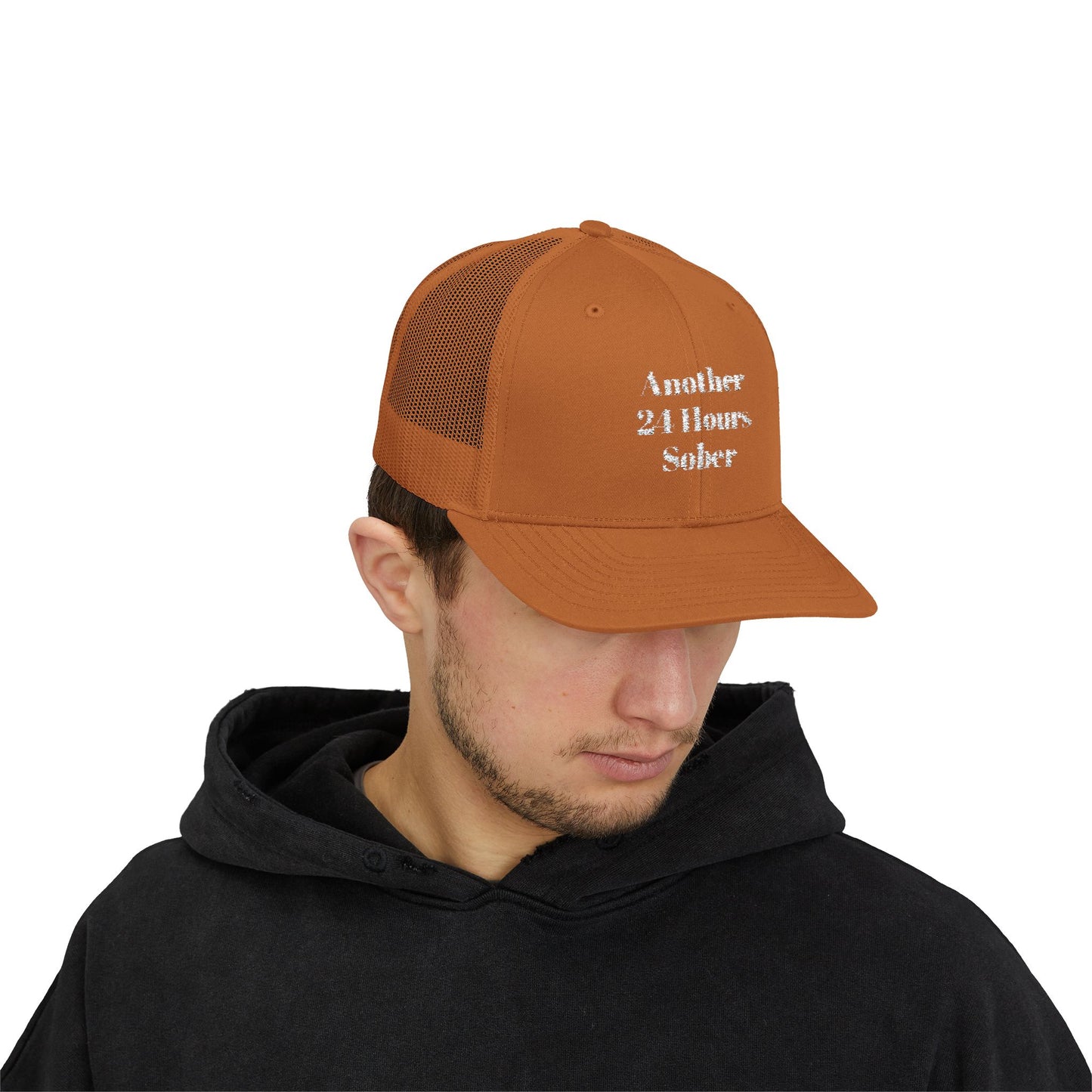 Sober Support Snapback Trucker Cap, Recovery Gift, Inspirational Hat, Addiction Awareness, Sobriety Celebration