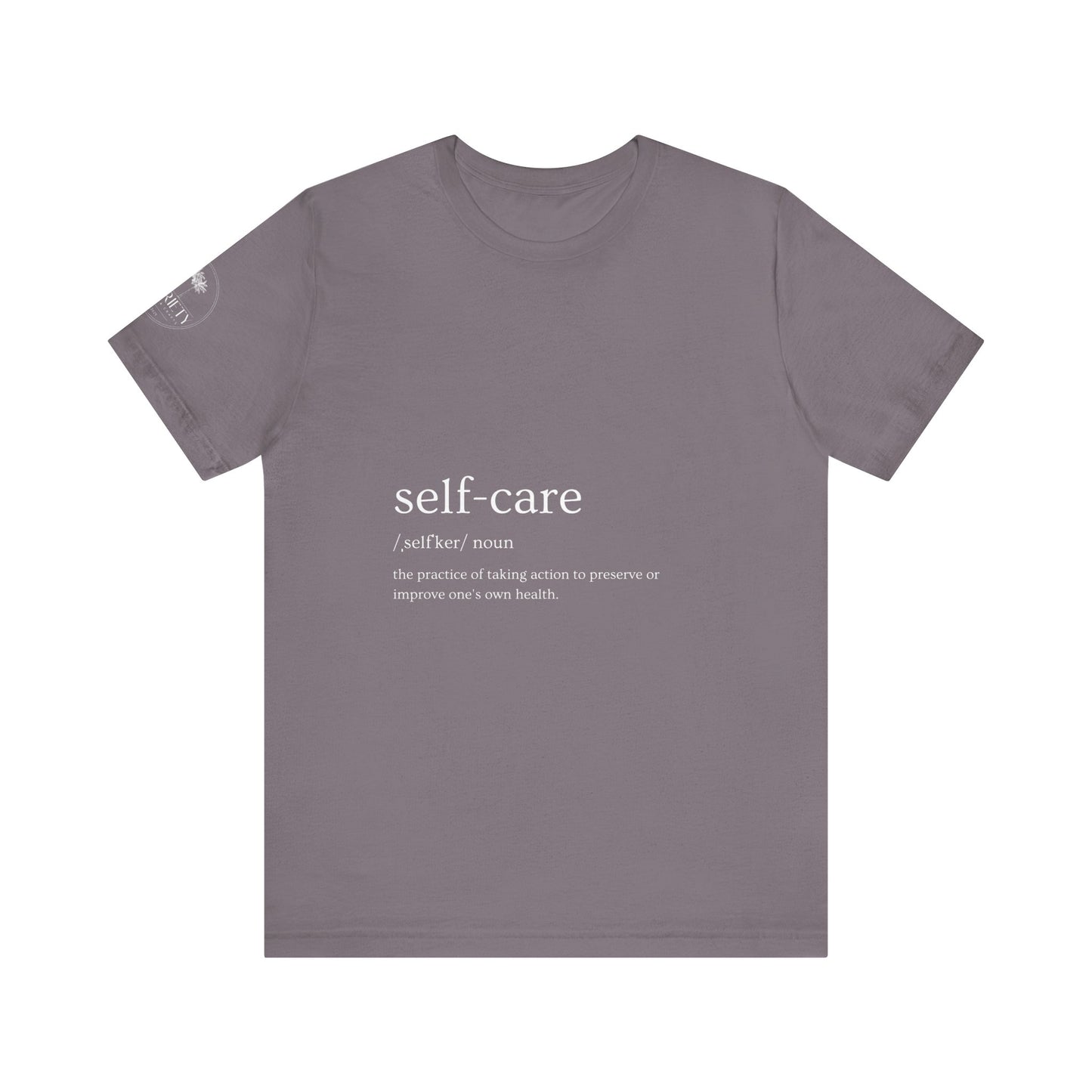 Self-Care Unisex Jersey Tee | Comfort & Relaxation | Perfect for Self-Care Days, Gifts, Mindfulness, Wellness