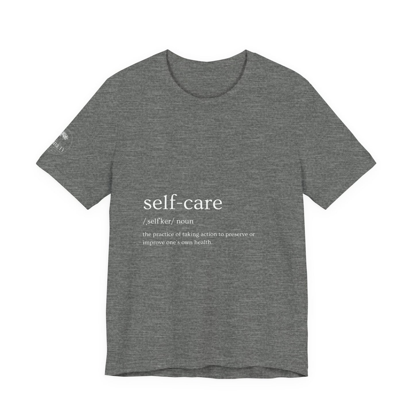 Self-Care Unisex Jersey Tee | Comfort & Relaxation | Perfect for Self-Care Days, Gifts, Mindfulness, Wellness
