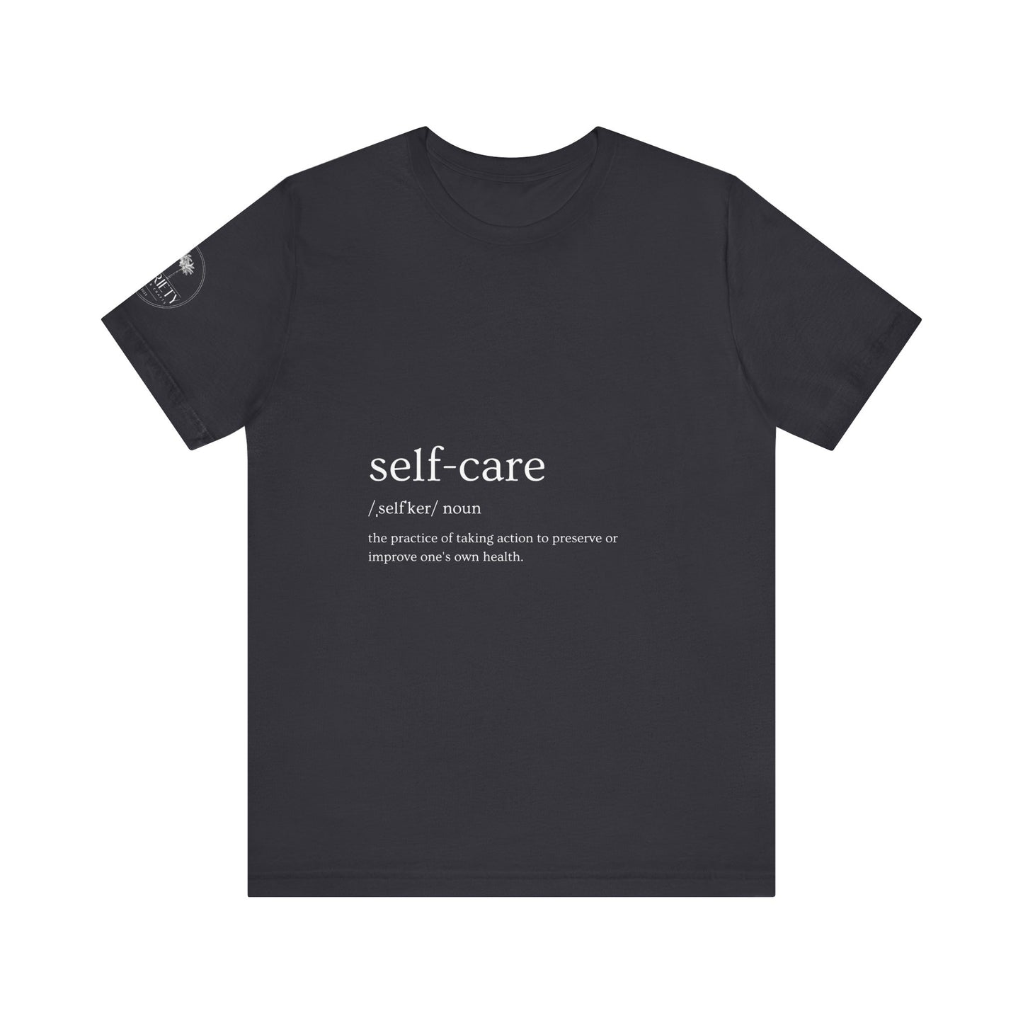 Self-Care Unisex Jersey Tee | Comfort & Relaxation | Perfect for Self-Care Days, Gifts, Mindfulness, Wellness
