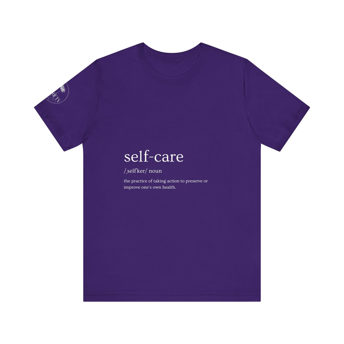 Self-Care Unisex Jersey Tee | Comfort & Relaxation | Perfect for Self-Care Days, Gifts, Mindfulness, Wellness