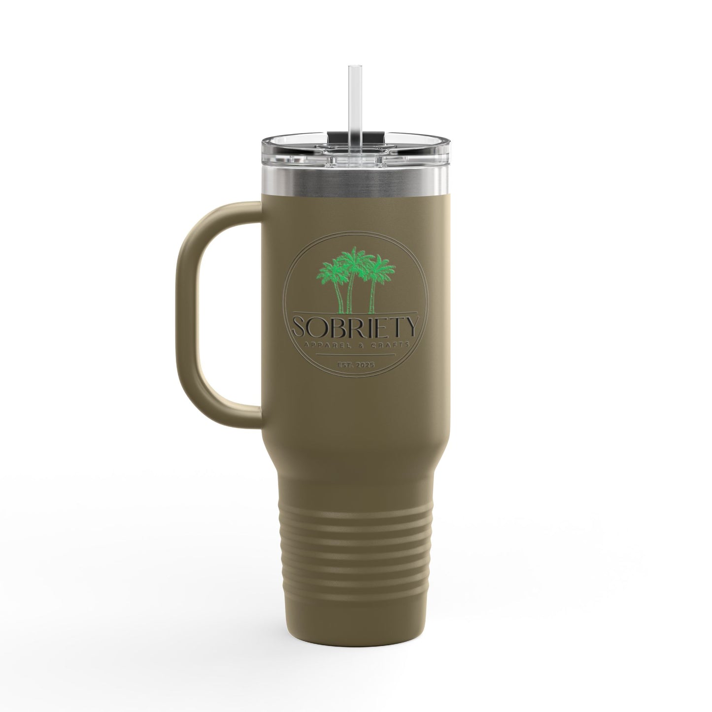 Insulated Travel Mug: Sobriety Awareness Coffee Cup for On-the-Go, Gift for Friends, Motivational Drinking Vessel