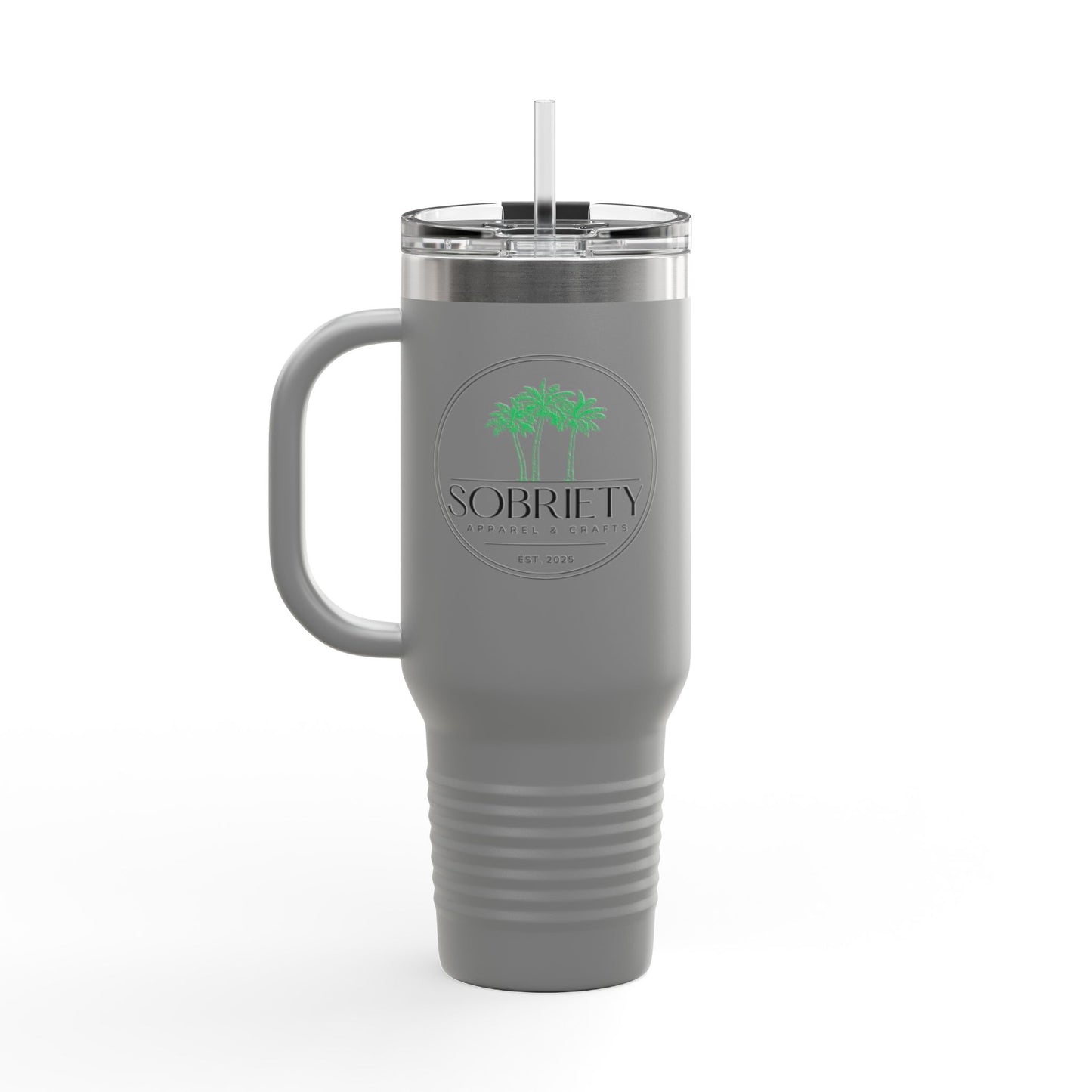Insulated Travel Mug: Sobriety Awareness Coffee Cup for On-the-Go, Gift for Friends, Motivational Drinking Vessel