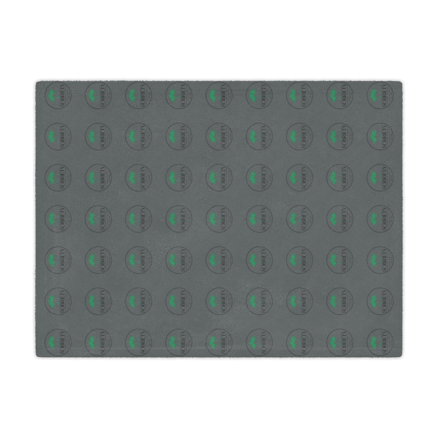 Soft Minky Blanket with Green Design, Cozy Throw for Home, Gift for Her, Nursery Decor, Pet Blanket, Sustainable Fabric Throw
