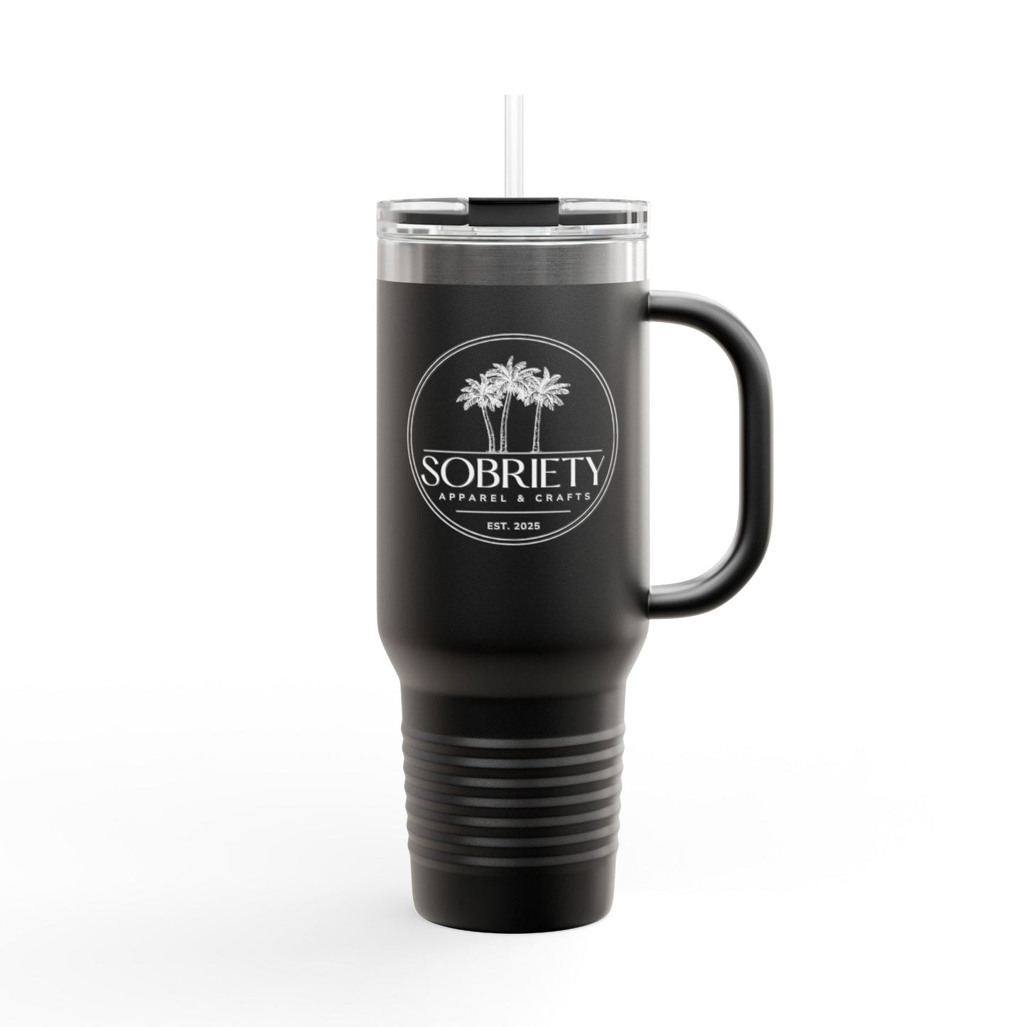 Insulated Travel Mug: Sobriety Awareness Coffee Cup for On-the-Go, Gift for Friends, Motivational Drinking Vessel