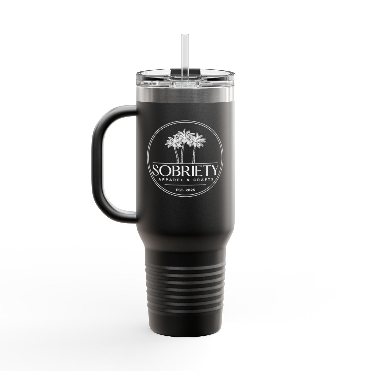 Insulated Travel Mug: Sobriety Awareness Coffee Cup for On-the-Go, Gift for Friends, Motivational Drinking Vessel