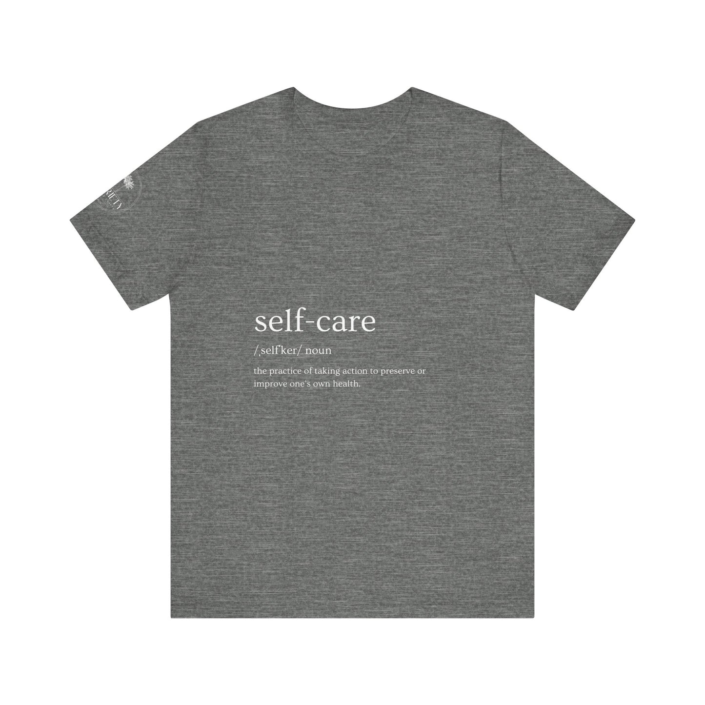 Self-Care Unisex Jersey Tee | Comfort & Relaxation | Perfect for Self-Care Days, Gifts, Mindfulness, Wellness