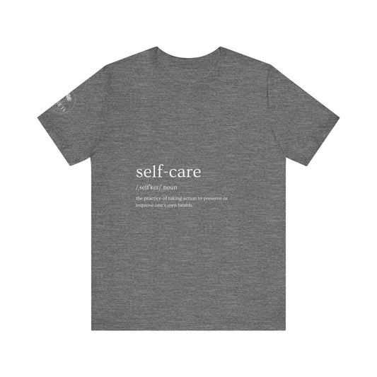 Self-Care Unisex Jersey Tee | Comfort & Relaxation | Perfect for Self-Care Days, Gifts, Mindfulness, Wellness
