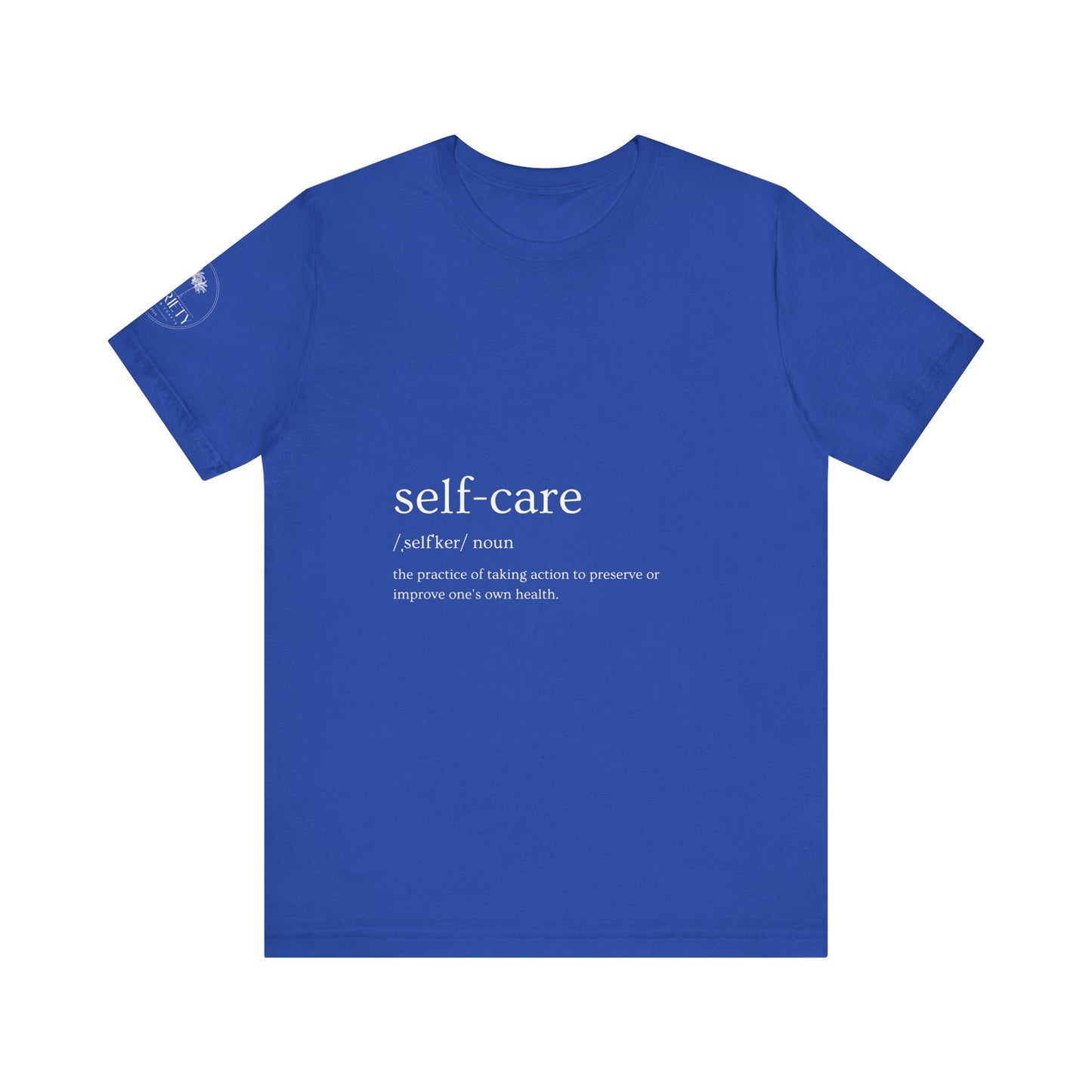Self-Care Unisex Jersey Tee | Comfort & Relaxation | Perfect for Self-Care Days, Gifts, Mindfulness, Wellness