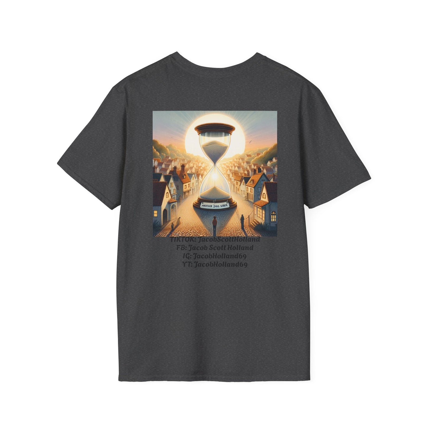 Another 24 Hours Sober Progress T-Shirt, Motivational Graphic Tee, Casual Wear, Gift for Friends, Perfect for Birthdays, Everyday Style