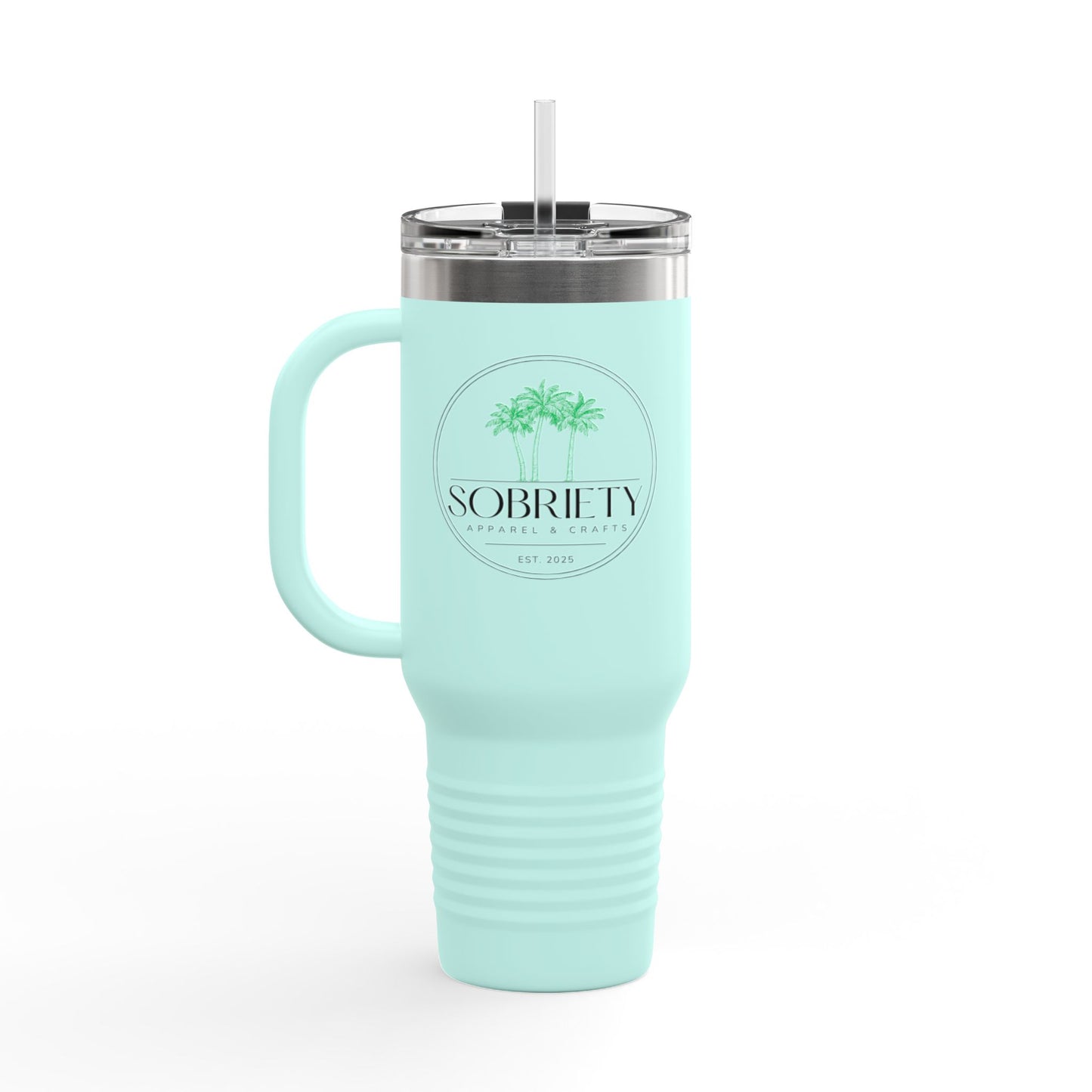 Insulated Travel Mug: Sobriety Awareness Coffee Cup for On-the-Go, Gift for Friends, Motivational Drinking Vessel