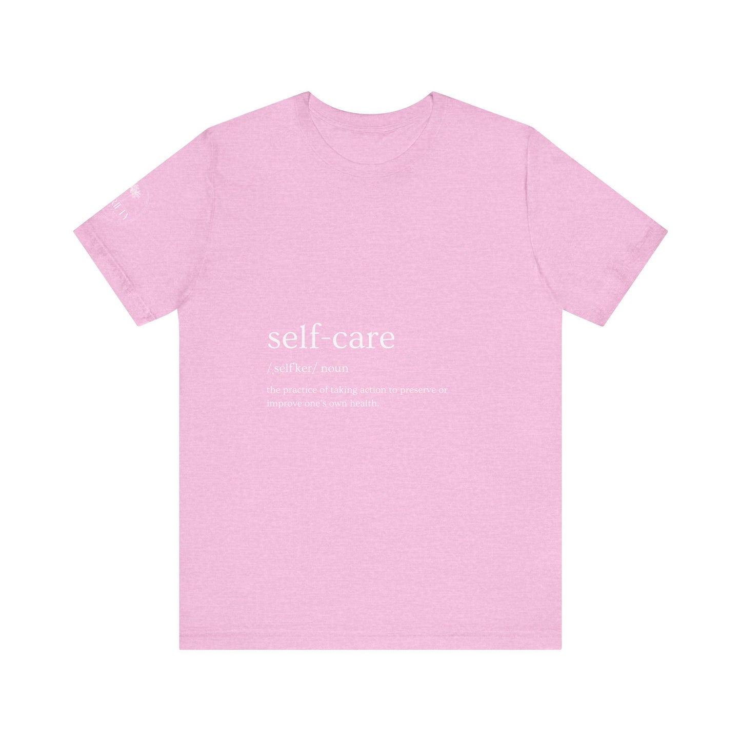 Self-Care Unisex Jersey Tee | Comfort & Relaxation | Perfect for Self-Care Days, Gifts, Mindfulness, Wellness