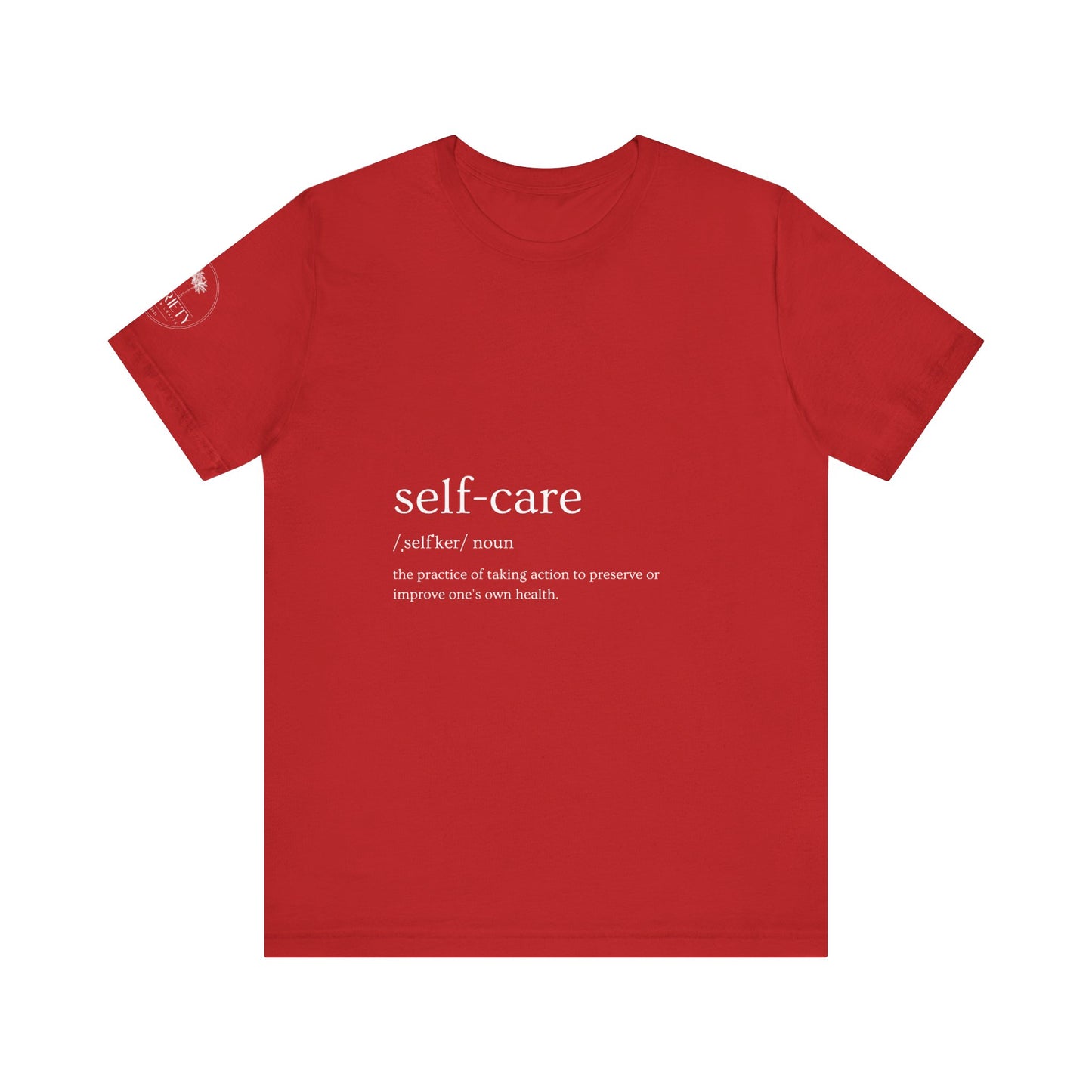 Self-Care Unisex Jersey Tee | Comfort & Relaxation | Perfect for Self-Care Days, Gifts, Mindfulness, Wellness