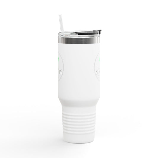 Insulated Travel Mug: Sobriety Awareness Coffee Cup for On-the-Go, Gift for Friends, Motivational Drinking Vessel