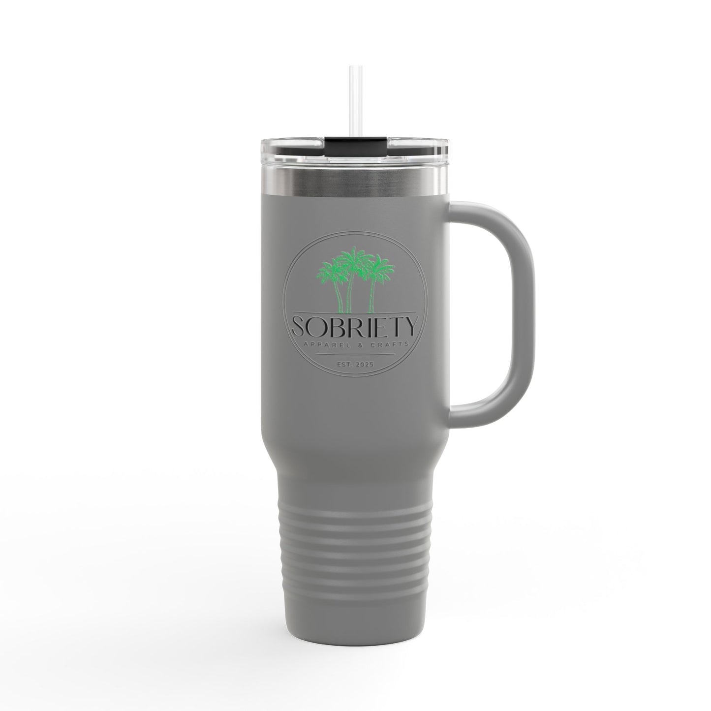 Insulated Travel Mug: Sobriety Awareness Coffee Cup for On-the-Go, Gift for Friends, Motivational Drinking Vessel