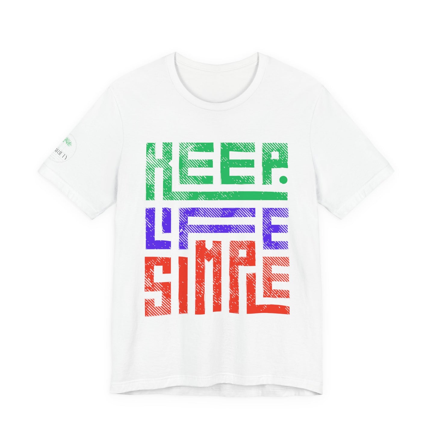 Keep Life Simple Unisex Tee, Relaxed Fit T-Shirt, Casual Wear, Gift for Minimalists, Stylish Everyday Shirt, Inspirational Quote Top