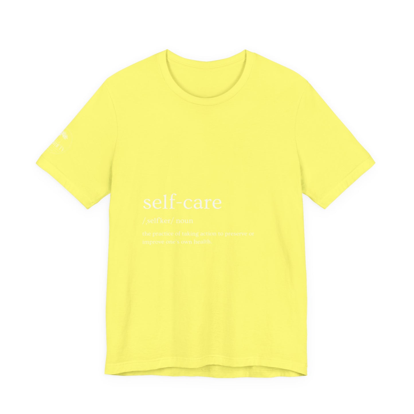 Self-Care Unisex Jersey Tee | Comfort & Relaxation | Perfect for Self-Care Days, Gifts, Mindfulness, Wellness