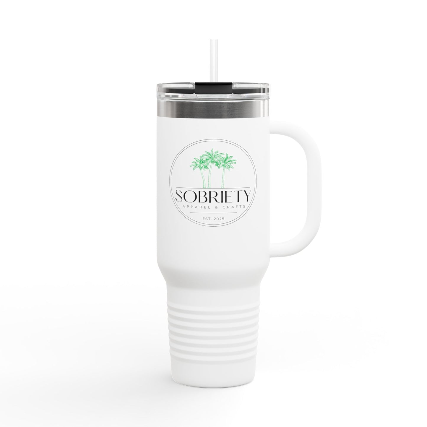 Insulated Travel Mug: Sobriety Awareness Coffee Cup for On-the-Go, Gift for Friends, Motivational Drinking Vessel