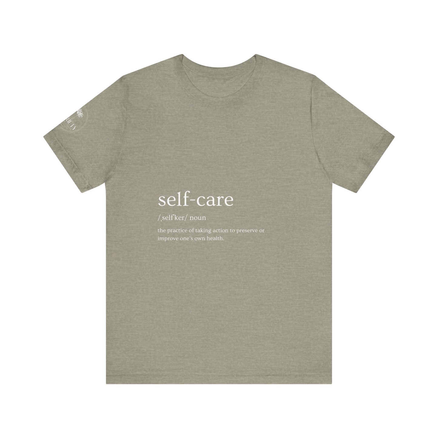 Self-Care Unisex Jersey Tee | Comfort & Relaxation | Perfect for Self-Care Days, Gifts, Mindfulness, Wellness