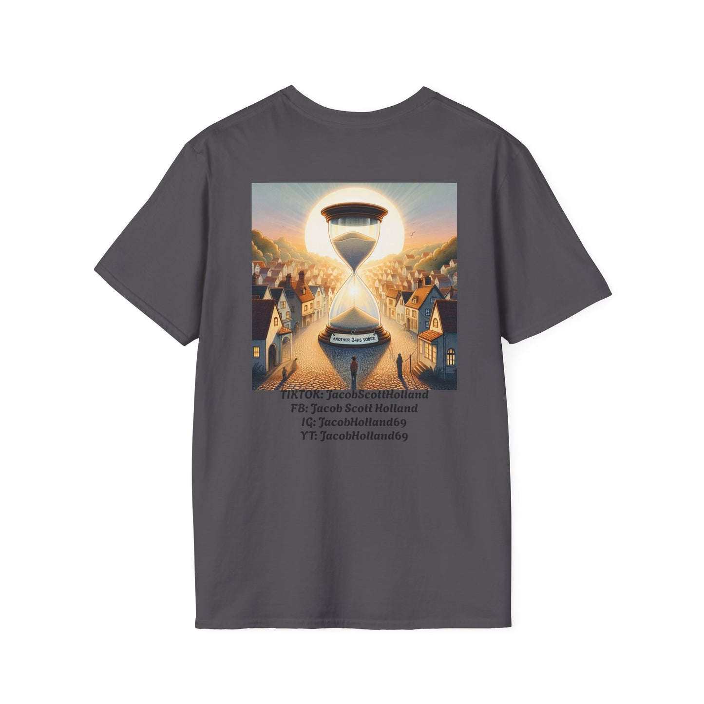 Another 24 Hours Sober Progress T-Shirt, Motivational Graphic Tee, Casual Wear, Gift for Friends, Perfect for Birthdays, Everyday Style