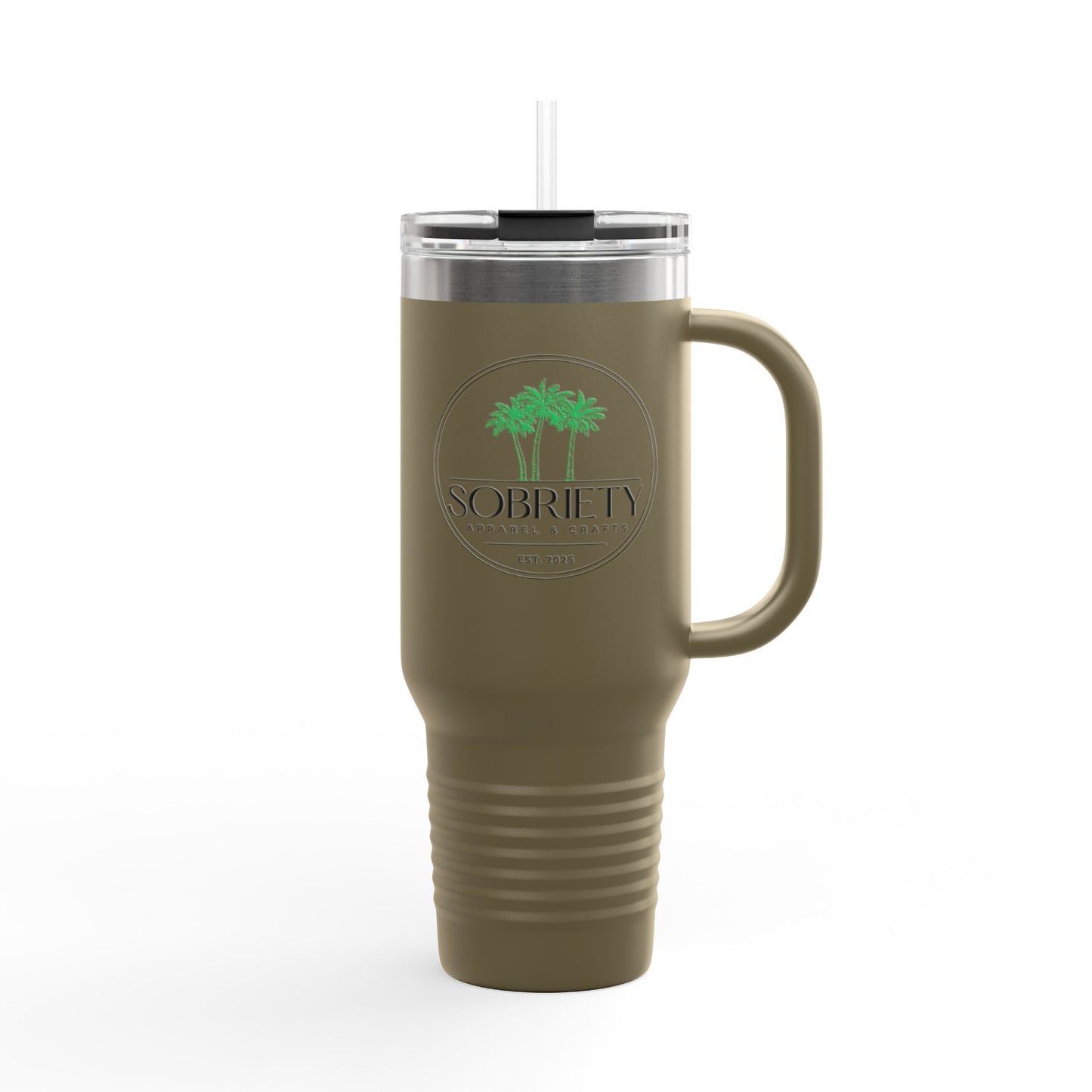 Insulated Travel Mug: Sobriety Awareness Coffee Cup for On-the-Go, Gift for Friends, Motivational Drinking Vessel