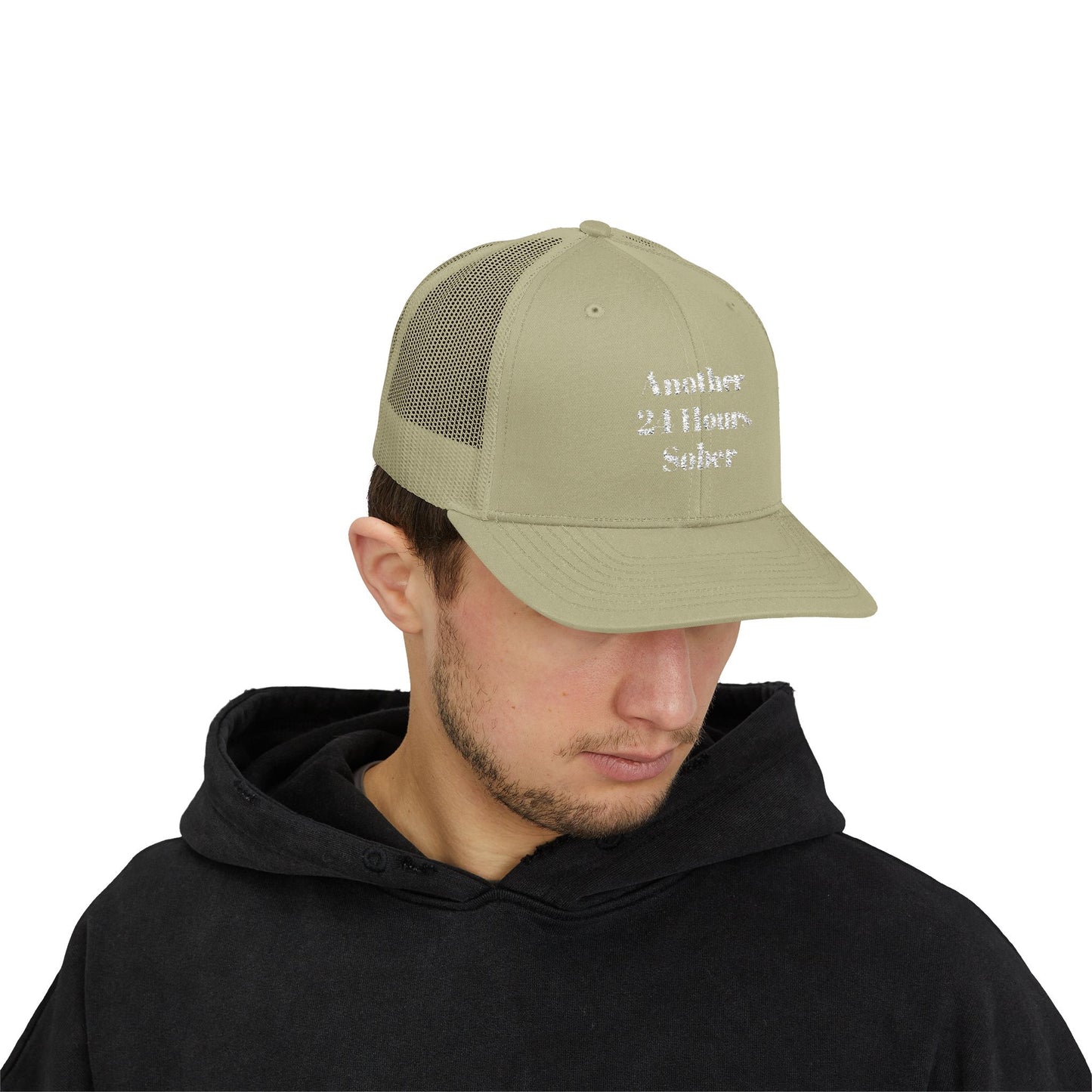 Sober Support Snapback Trucker Cap, Recovery Gift, Inspirational Hat, Addiction Awareness, Sobriety Celebration