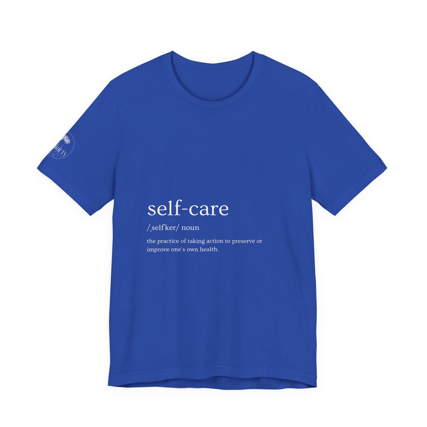 Self-Care Unisex Jersey Tee | Comfort & Relaxation | Perfect for Self-Care Days, Gifts, Mindfulness, Wellness